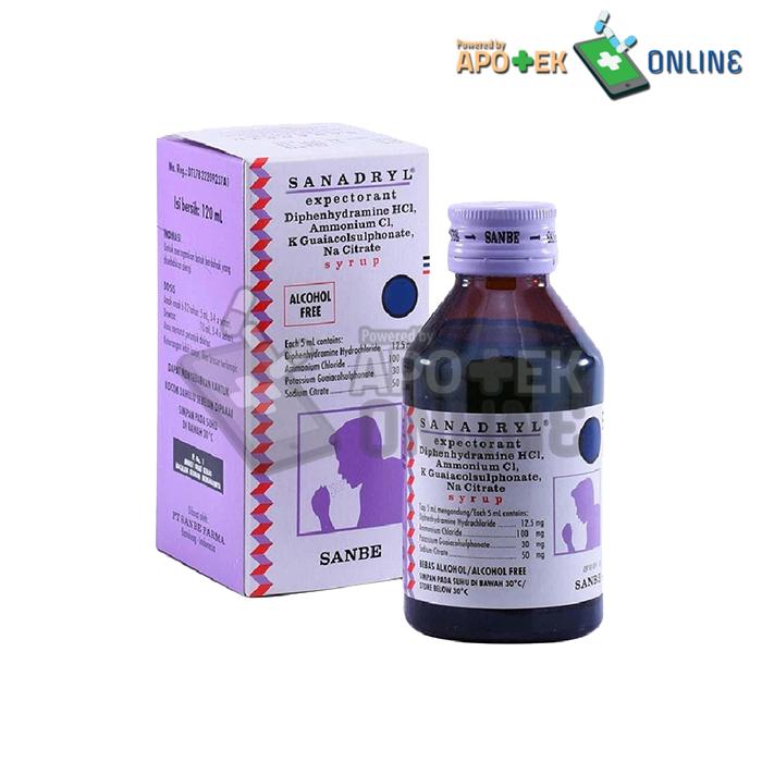Gambar SANADRYL EXPECTORAN SYR 120ML dari Apotek Anugrah Abadi Serengan undefined Tokopedia
