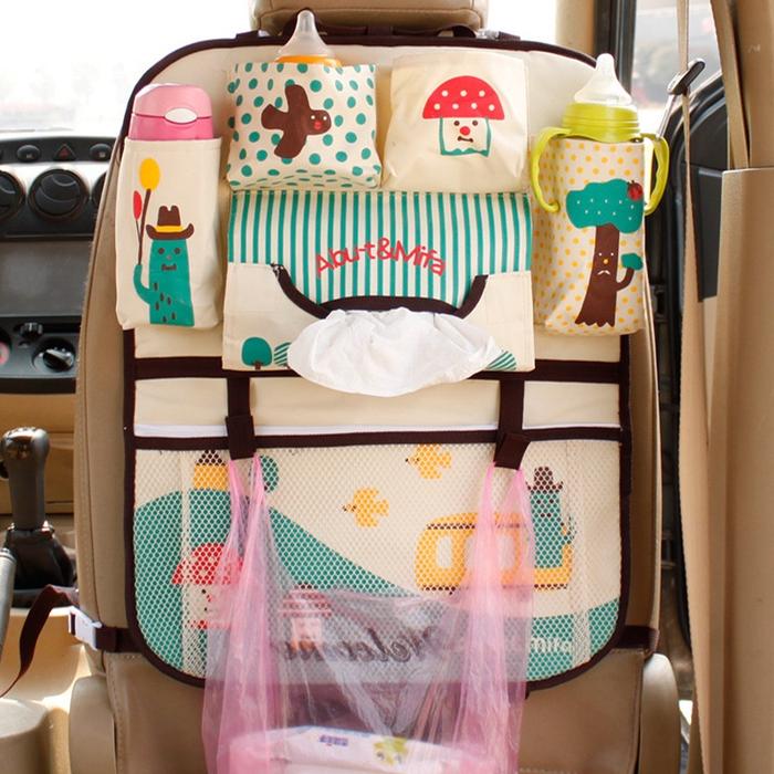 Gambar Tas Belakang Jok Mobil Bayi Car Seat baby Organizer Multifungsi motif - Mushroom dari shifon store undefined Tokopedia