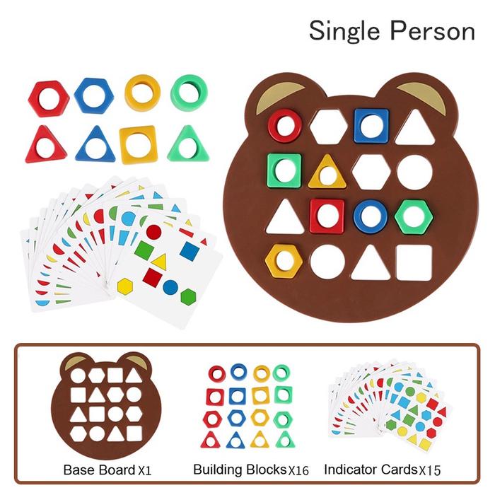 Gambar Mainan Geometric Matching Board Puzzle Mainan Edukasi Anak Montessory - Single dari FunToys711 undefined Tokopedia