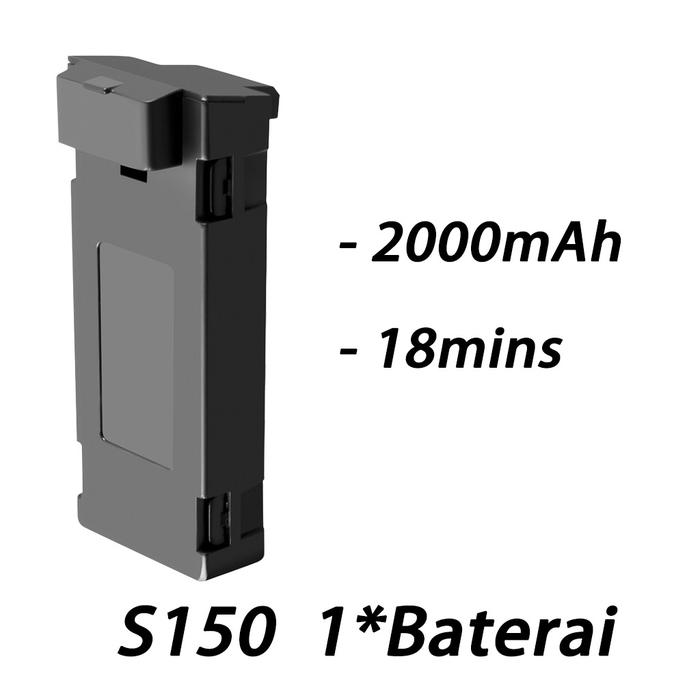 Gambar Drone S150 Drone Kamera Jarak Jauh Mini Drone Brushless Motor Drone - S150 Baterai*1 dari barokahonline0 undefined Tokopedia