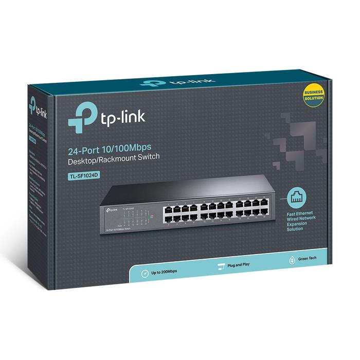 Gambar Networking Tp - Link Switch 24 Port 10/100 Rackmount Size 13" - dari ikas seller undefined Tokopedia