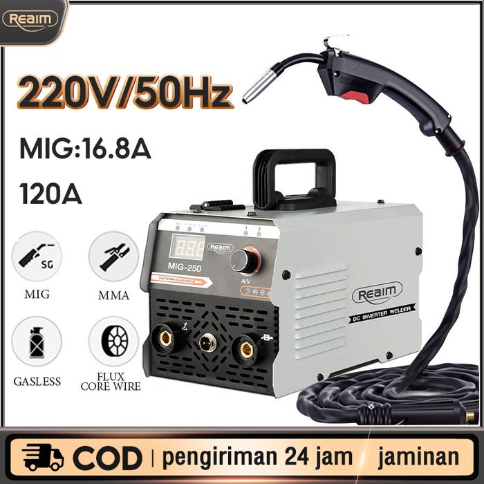 Gambar RAEIM Mesin Las MIG-250 120A Mesin pengelasan IGBT Mesin trafo las dari Yanto Christiantoo undefined Tokopedia