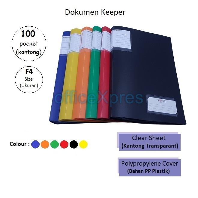 Jual HG372 Map Plastik / Clear Holder / File Dokumen Keeper F4 Folio 80 ...