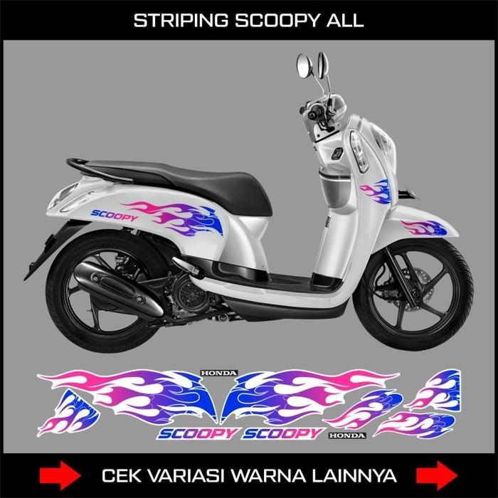 Gambar Striping Api Honda Scoopy Fi Dan Karbu 2010-2023 / Sticker Motor Scopy - 01 dari RenStickerShop undefined Tokopedia