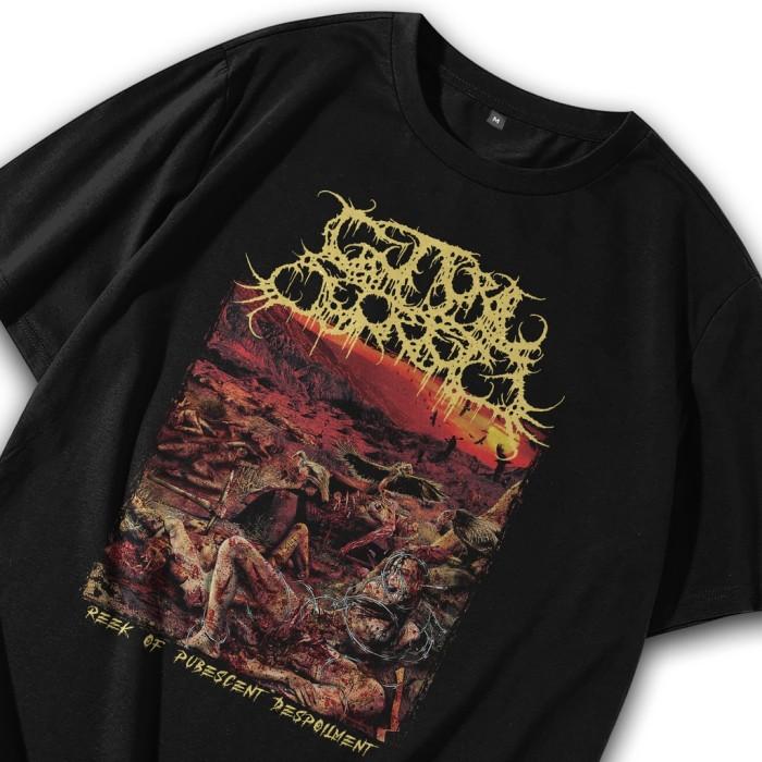 Gambar Baju Kaos Band Brutal Death Metal Guttural Secrete Vol 358 - VOL 358, M dari aptikara.id undefined 5 Tokopedia