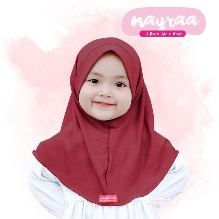 Gambar Jilbab Cutemoslem Nayraa-Jilbab Airis-S - Maroon, S dari Cutemoslem Official Store undefined Tokopedia