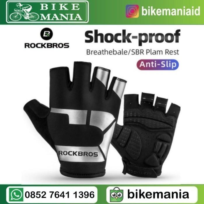 Gambar Sarung Tangan Sepeda ROCKBROS S220 Bike Glove half Finger - S220 2XL dari bikemania undefined Tokopedia