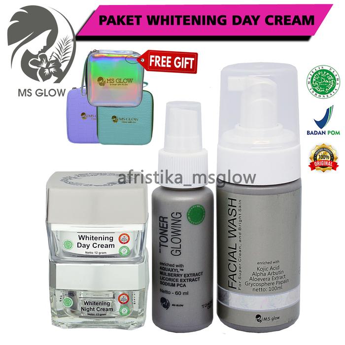 Gambar Ms Glow Paket Wajah Whitening Series Original - Paket Whit -Day, Box Lilac dari RIACOSMETICS96 undefined Tokopedia