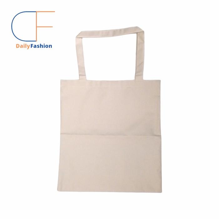 Gambar TOTEBAG CANVAS POLOS CREAM / TOTE BAG KOREA / TAS TOTEBAG GROSIR dari ArlinneStore undefined Tokopedia