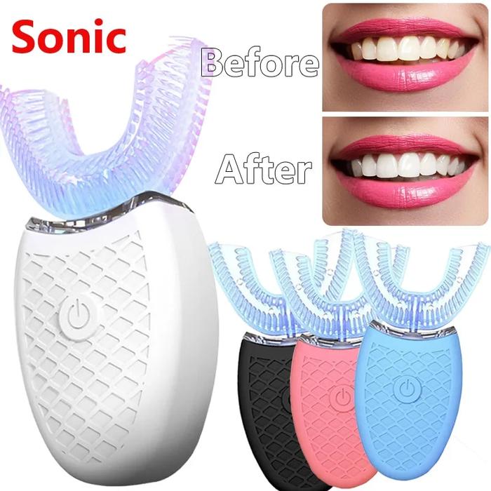 Gambar Adult Sonic Electric Toothbrush U Shaped 360 Degrees Automatic dari SARYINDO MALL undefined Tokopedia