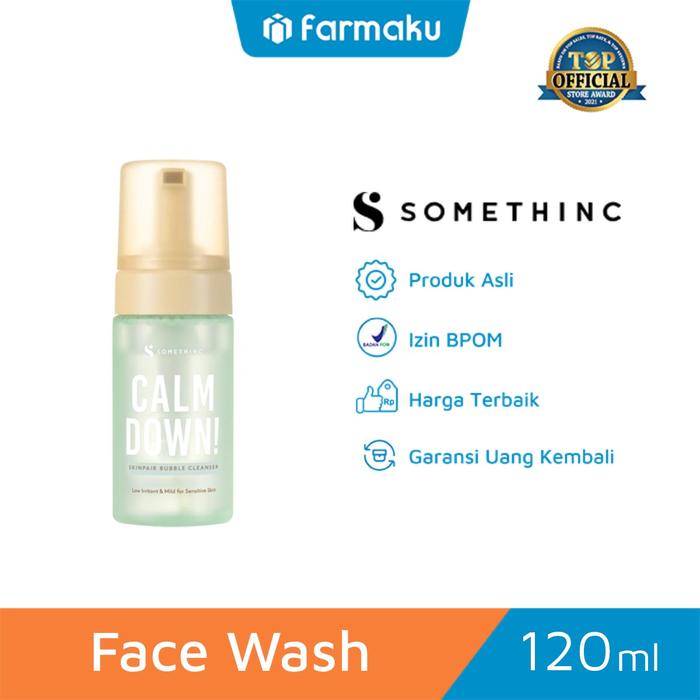 Gambar Somethinc Calm Down! Skinpair Bubble Cleanser 120 ml - Face Wash dari Farmaku undefined Tokopedia