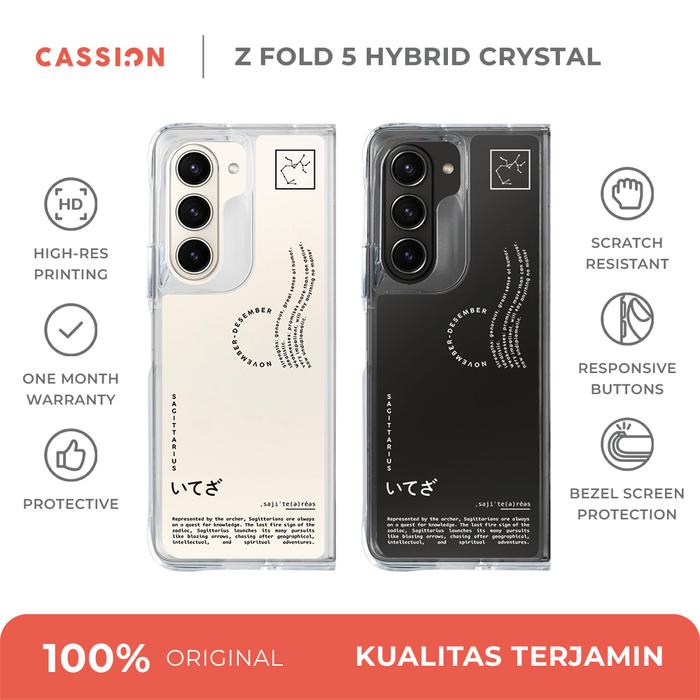 Gambar Hybrid Crystal Case For Samsung Z Fold 5 Zodiac Personality - Sagittarius dari Cassion Official undefined Tokopedia
