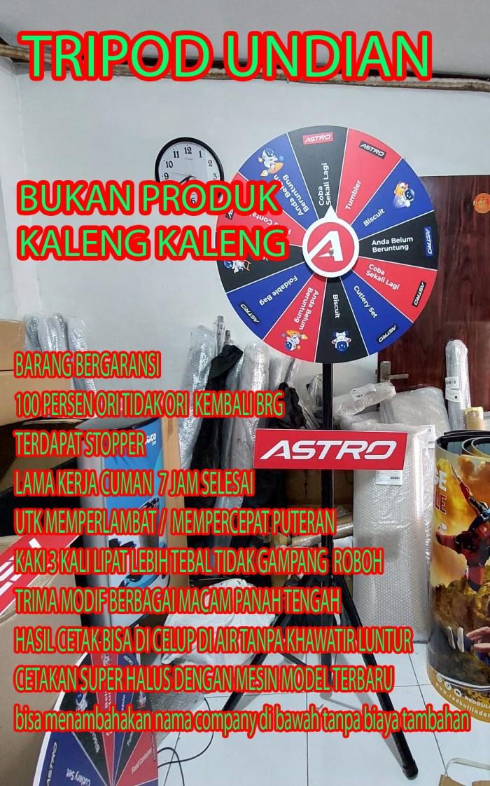 Gambar RODA UNDIAN Tripod +CETAK/WHEEL OF FORTUNE TRIPOD CETAK CUSTOM TULISAN - ukuran 60 dari TRICKS TOYS undefined Tokopedia