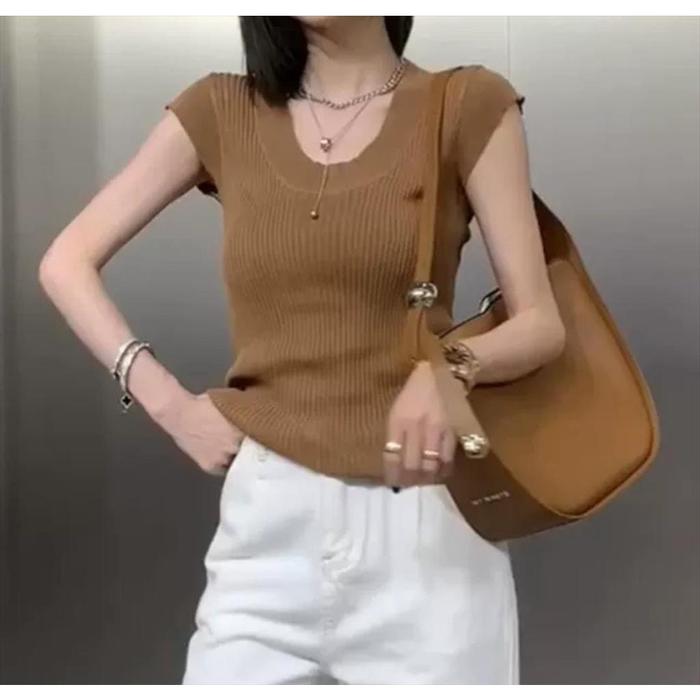 Gambar ATASAN Y WANITA FASHION ATASAN RAJUT KERAH U KEKINIAN dari Akmal Store II undefined Tokopedia