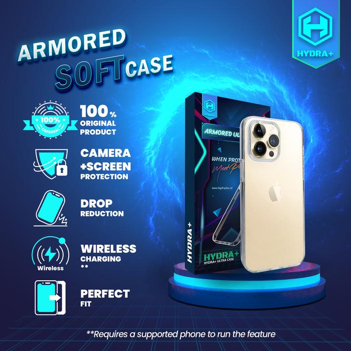 Gambar HYDRA+ iPhone 15 Pro Max Armored Soft Case - Casing Softcase dari HYDRA PLUS undefined Tokopedia