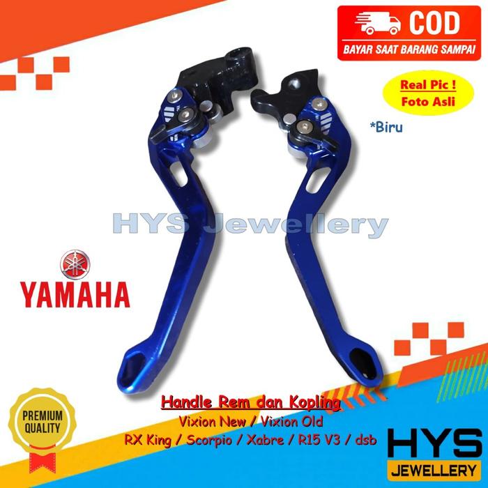 Gambar Handle REM dan KOPLING Vixion RX King Scorpio Xabre R15 V3 - Variasi - BIRU dari HYS Jewellery undefined Tokopedia