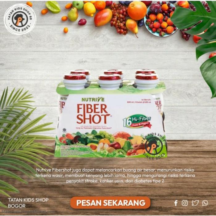 Gambar Nutrive Fiber Shot Veggie 6 100ml minuman Serat Tinggi Detox dari HASIHOLANHOTMA undefined Tokopedia