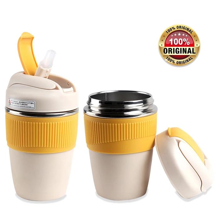 Gambar Tumbler With Straw Thermal Mug Thermos For Water Bottle Stainless dari GROVI STORE undefined Tokopedia