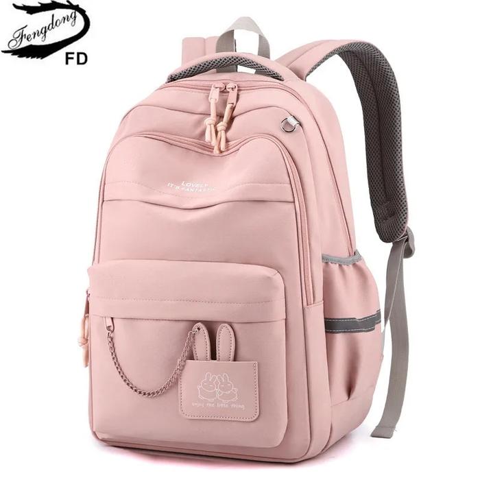 Jual Fengdong kids school bag cute school backpack for girls