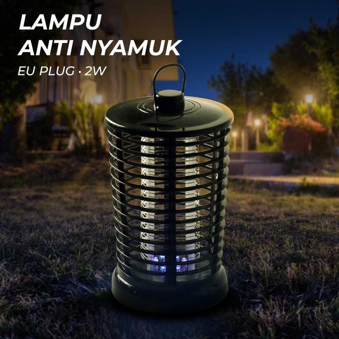 Gambar Lampu Anti Nyamuk Lalat / Perangkap Nyamuk / Lampu Nyamuk Led Uv2 Watt - Hitam dari Kiosmee undefined Tokopedia