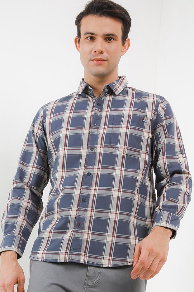 Gambar CDL Kemeja Lengan Panjang Slim Fit Pria H0210J04D - L dari Cardinal Brand undefined Tokopedia