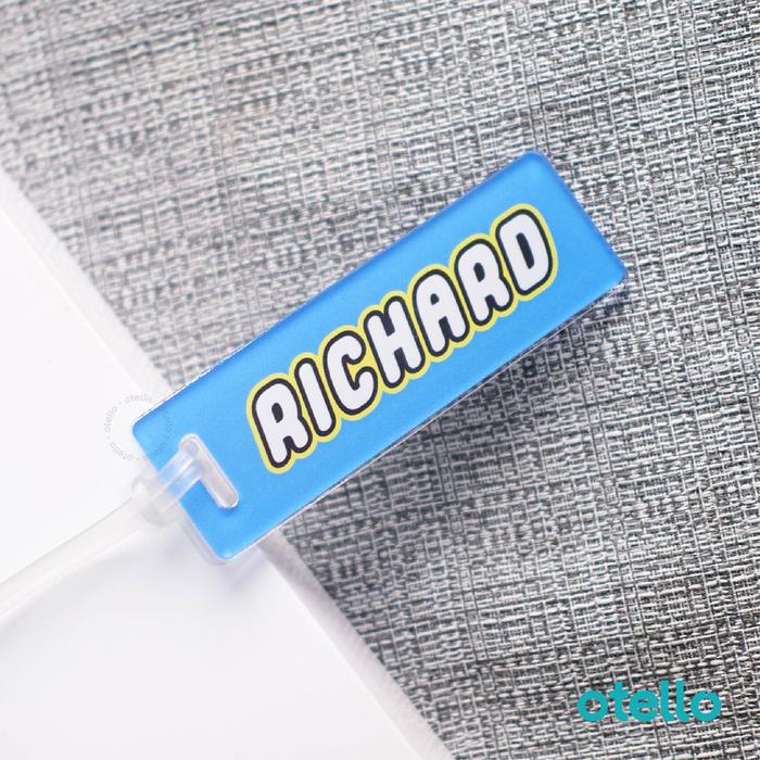 Gambar Custom Bag Tag Lego Anak Gantungan Koper Tas Lucu Free Nama Kado - Lego Biru dari Otello Studio undefined Tokopedia