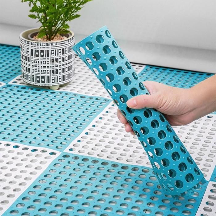 Gambar MH - KARPET ANTI SLIP KAMAR MANDI | ALAS KAMAR MANDI ANTI LICIN | BATH - Biru dari Masterhome undefined Tokopedia