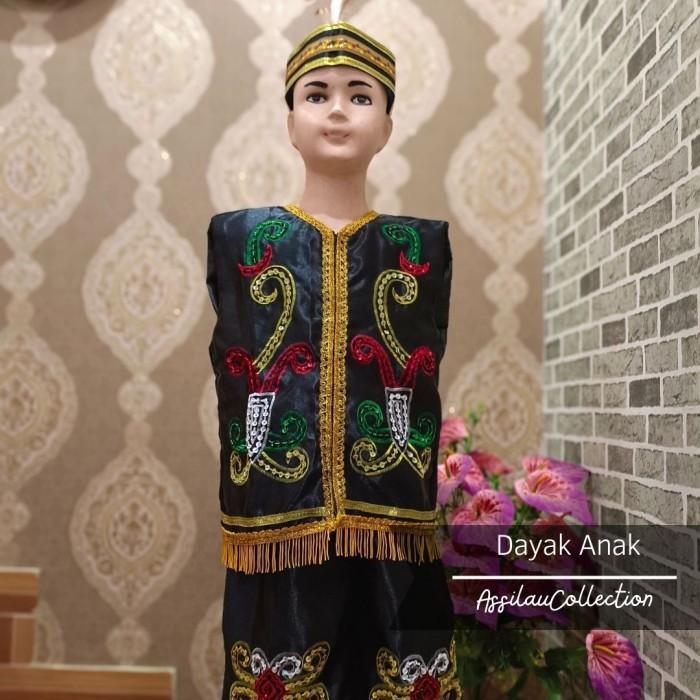 Gambar Baju Adat Anak Kalimantan Timur/Dayak satuan (Laki/Cewek) - Dayak Laki, 3 dari Sundayymall undefined Tokopedia