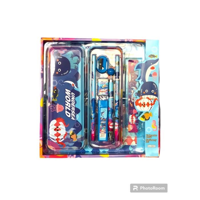 Gambar Set Alat Tulis Impor Karakter 9905 Set Stationary 7 in 1 Box - COWO dari EmpatSekawanBandung undefined Tokopedia