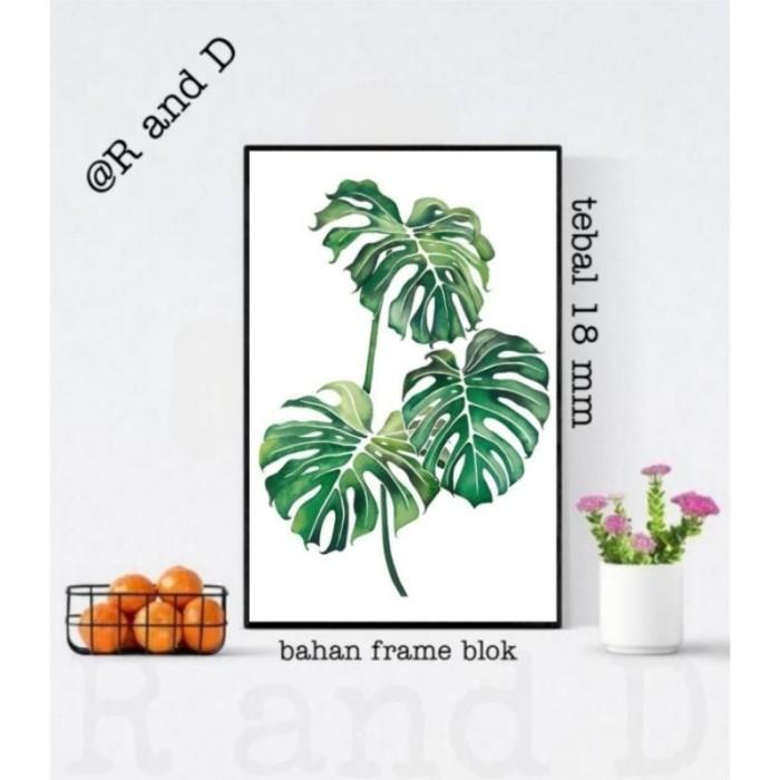 Gambar Poster gambar tanaman daun,hiasan dinding dekorasi bingkai foto kayu - 1 dari Rahardjoe Design undefined Tokopedia