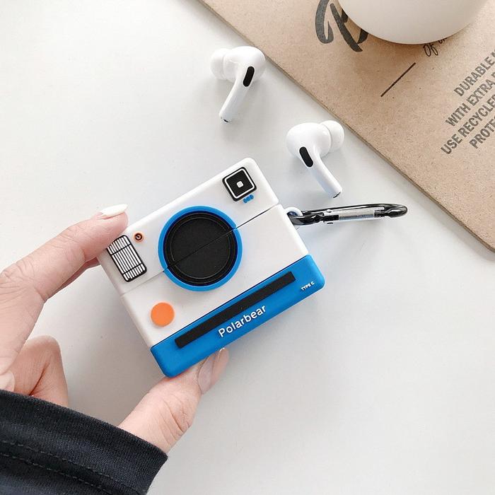 Gambar Airpods Case Polarbear Camera Gen 1 2 3 PRO Soft Silicone - Putih, Airpods Gen 1/2 dari Arceantics undefined Tokopedia