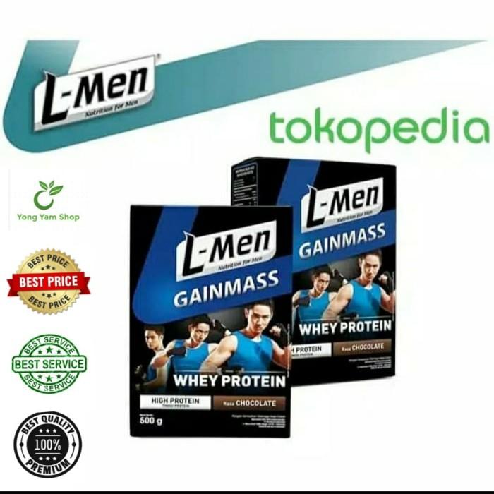 Gambar Terlaris L-Men Gain Mass 500gr Lmen Gainmass Susu Whey Protein dari redvelvet4 undefined Tokopedia