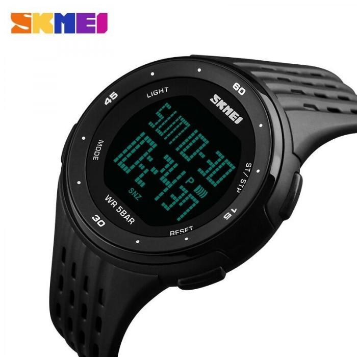 Gambar Jam Tangan Sport Original SKMEI 1219 Water Resist 50M - Hitam dari SKMEI OFFICIAL SRG undefined Tokopedia