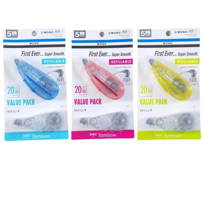 Gambar TERLARIS Correction Tape Tombow Mono Air 5 + Refill /ALAT TULIS - Kuning dari ELLEA ART undefined Tokopedia