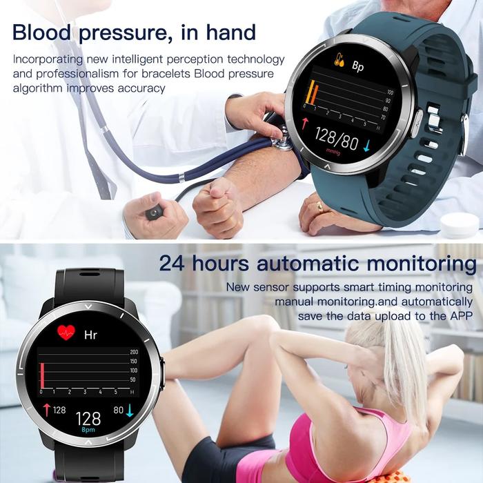 Jual 2021 New Smart Watch Men Full Touch Screen Sport Fitness