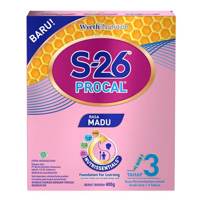 Gambar S-26 Procal 3 Susu Pertumbuhan Anak 1-3 Tahun Madu 400 g dari Alfamidi Official Store undefined Tokopedia