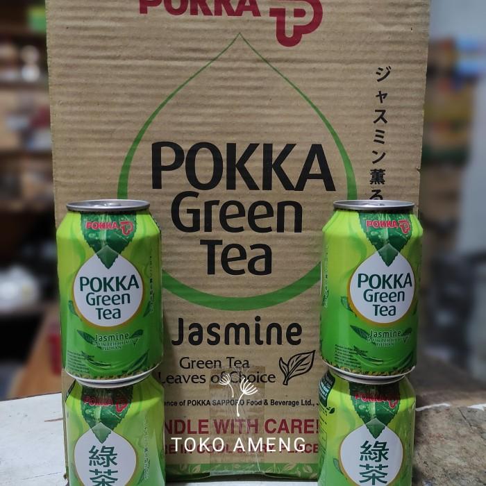 Gambar POKKA GREEN TEA JASMINE DAUN TEH HIJAU300 ML- 1 DUS (24 KALENG) dari maryamah shopp undefined Tokopedia