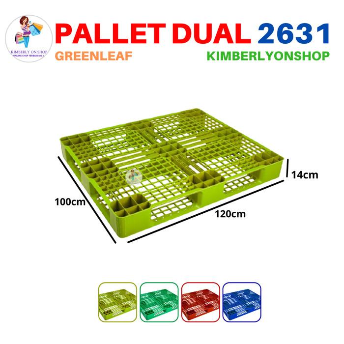 Gambar Pallet Plastik Gudang Dual Industri 2631 Green Leaf - Kuning dari KimberlyOnShop undefined Tokopedia