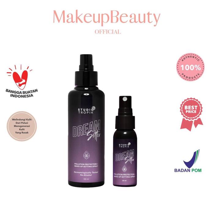 Gambar STUDIO TROPIK Dream Pollution Protection Make-up Setting Spray Setter dari Kasih754 undefined Tokopedia