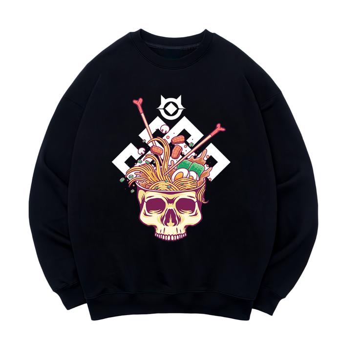 Gambar Horizen Crewneck Japanese Skull Ramen - Black, XXL dari HORIZEN INVASION undefined 5 Tokopedia