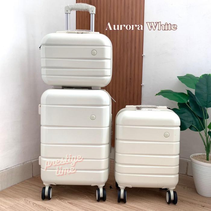 Gambar Koper Kabin Cabin Bagasi 14 16 20  Inch Koper Luxes Aurora Series Lugg - Aurora White, Beauty Case 14" dari pokemon-store15 undefined Tokopedia