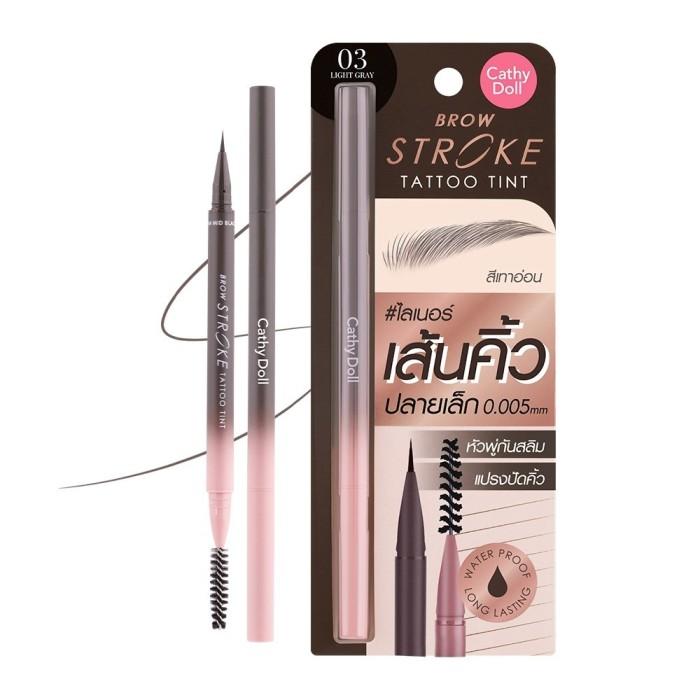 Gambar Cathy Doll Brow Stroke Tattoo Tint Spidol Alis Original - 03# Light Gray dari Maycococ undefined Tokopedia