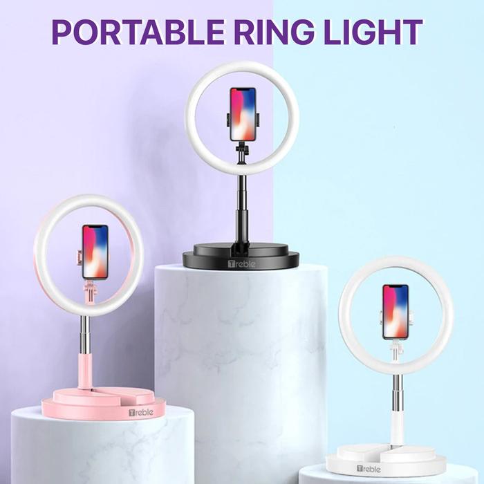 Jual HEMAT TREBLE JM Portable Tripod Selfie Ring Light LED