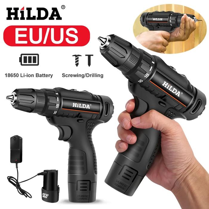 Gambar Cordless Drill Power Tools Electric Drill Screwdriver 28N.m Wireless dari GOSTARS VIP undefined Tokopedia