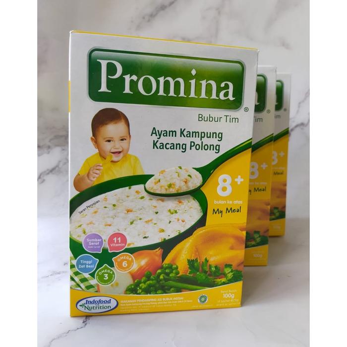 Gambar Promina Bubur Tim Ayam Kampung Kacang Polong 8+ 100 g Bubur Tim Ayam dari DonnelDony undefined Tokopedia