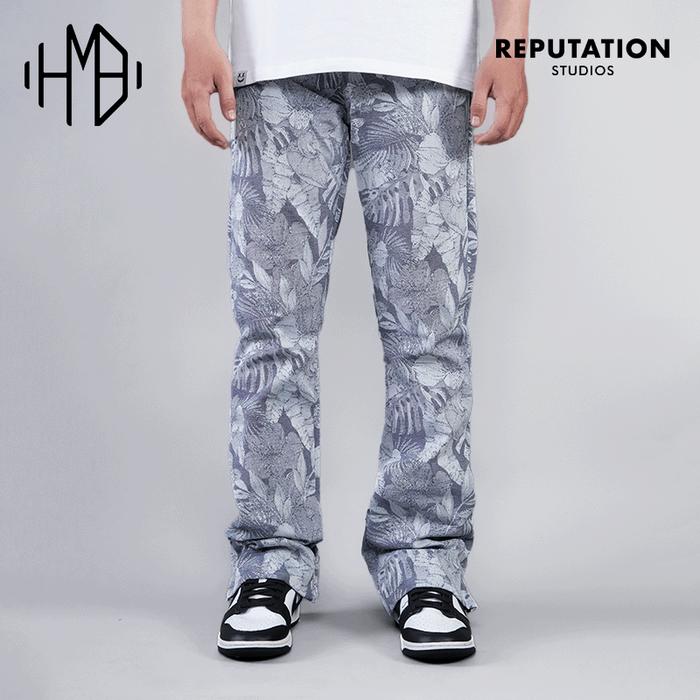 Jual Reputation Studios Flare Tapestry Pants