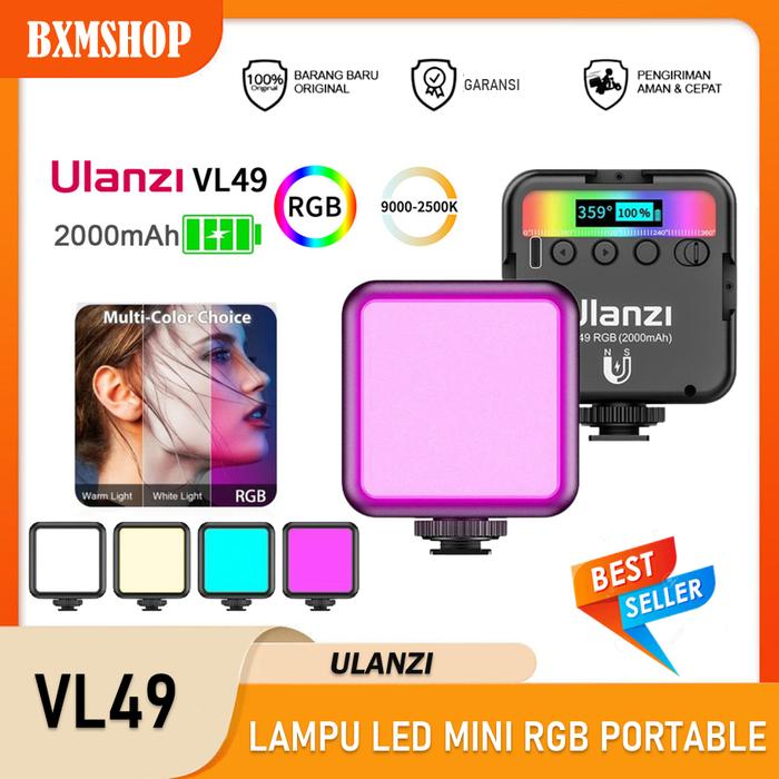 Gambar Ulanzi Vl49 Rgb Light Led Lampu Portable Vlog Video Photo Camera Light dari Lapak W undefined Tokopedia
