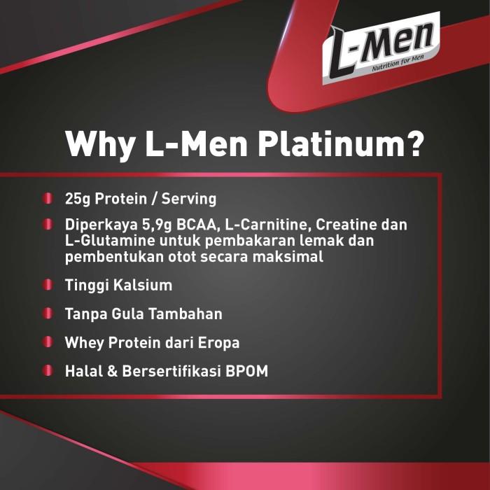 Gambar 3 X L-Men Platinum Choco Latte 800Gr (25Gr Protein/Serving) - 5.3 Lbs dari aurelliashop4 undefined Tokopedia