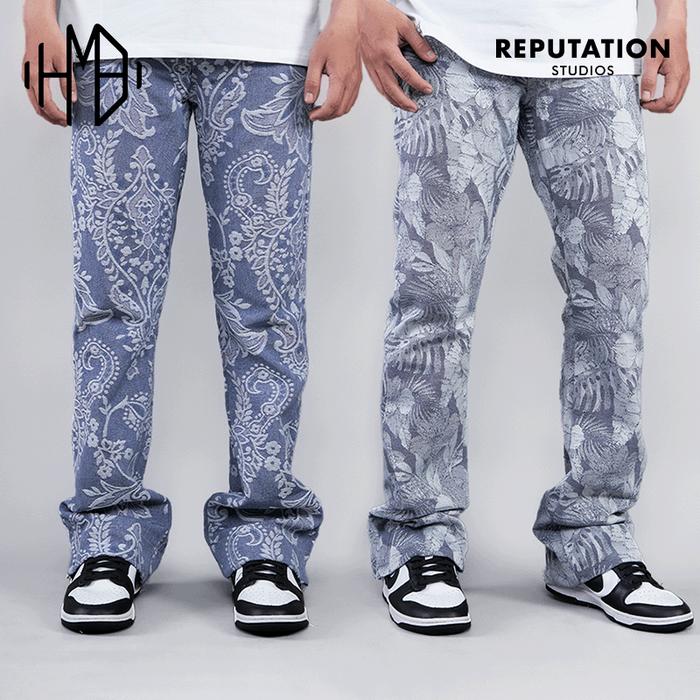 パンツ Reputation Studios FLARE TAPESTRY PANTS Flare Tapestry Pants - Floral