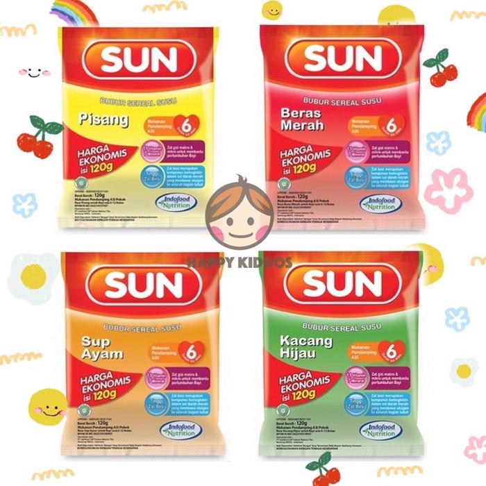 Gambar SUN Bubur Sereal Susu 6+ Ekonomis Sup Ayam / Beras Merah / Kacang dari DonnelDony undefined Tokopedia